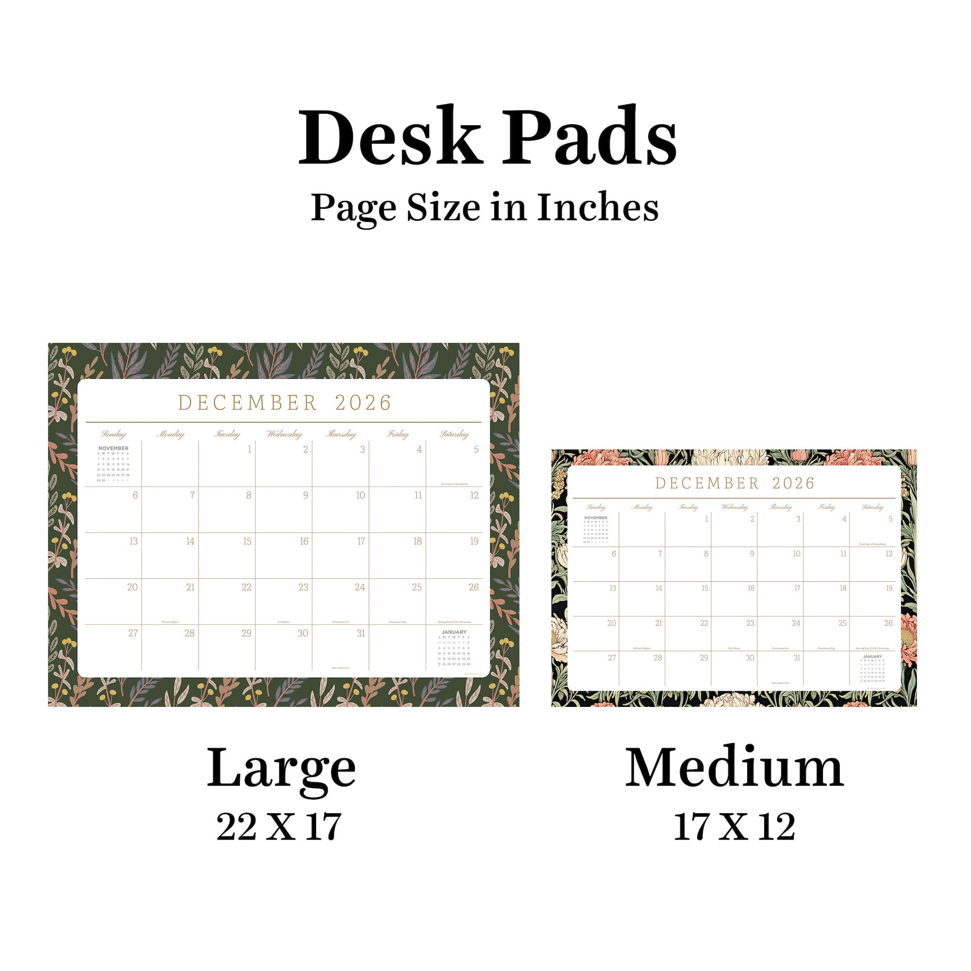 TF Publishing 2026-27 Artisan Legacy Desk Pad Monthly Blotter Calendar